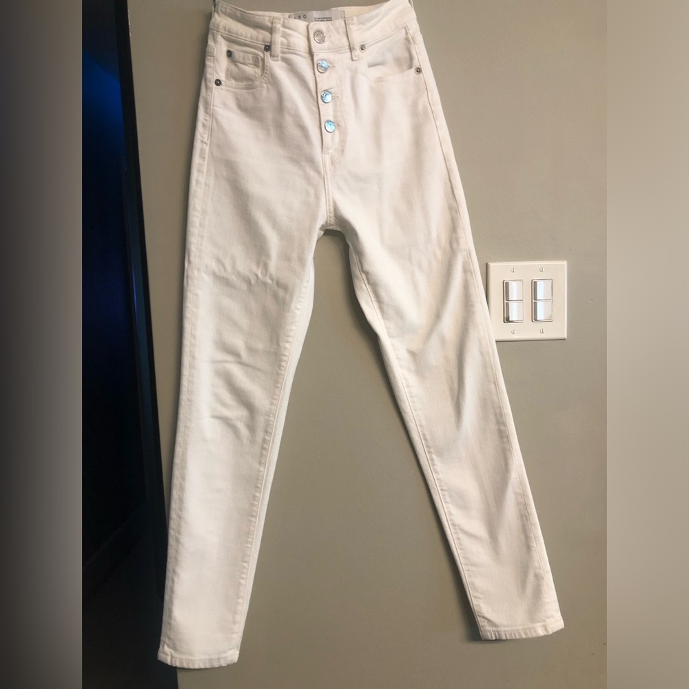 IRO White High-Rise Skinny Jeans